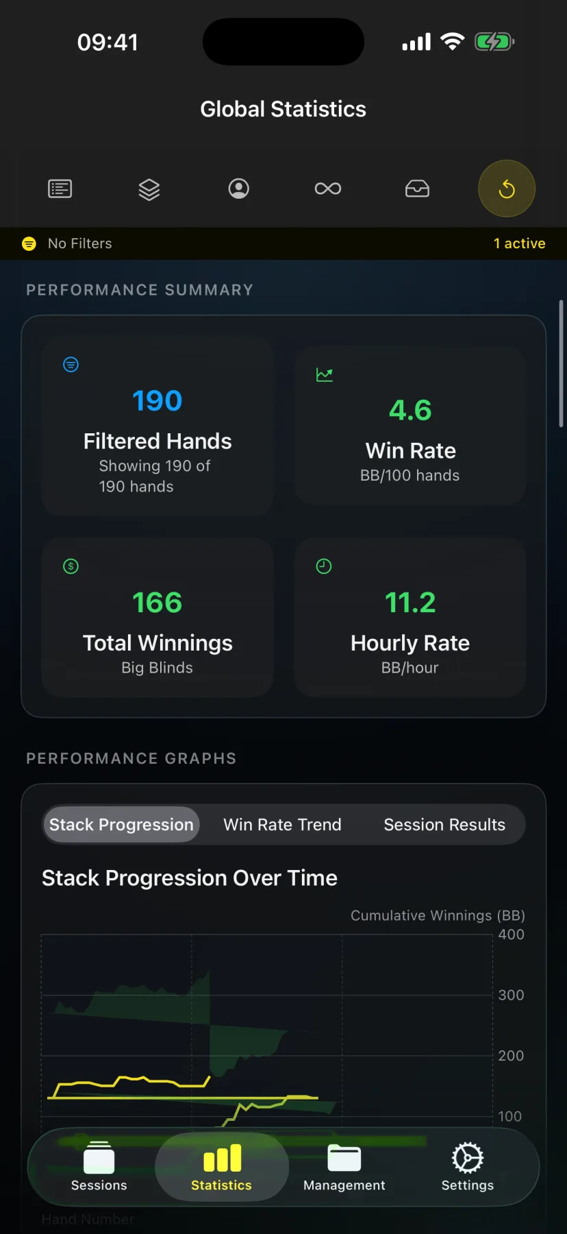 HandRecorder 3.0 advanced poker statistics dashboard