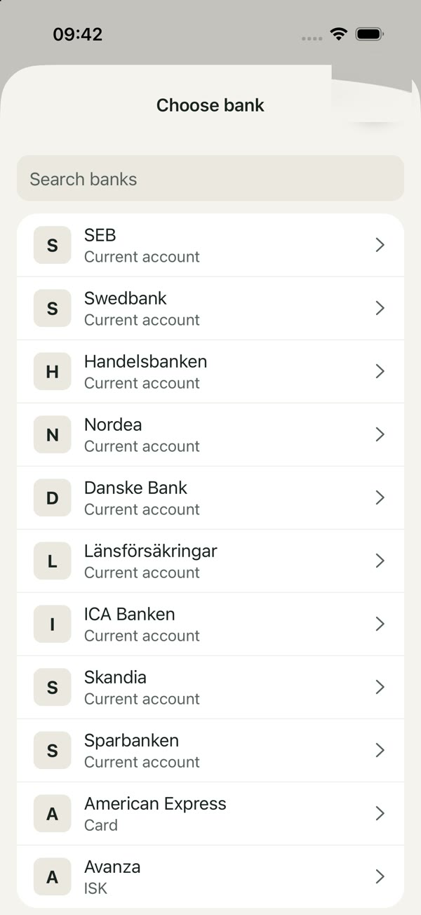Choosing a bank